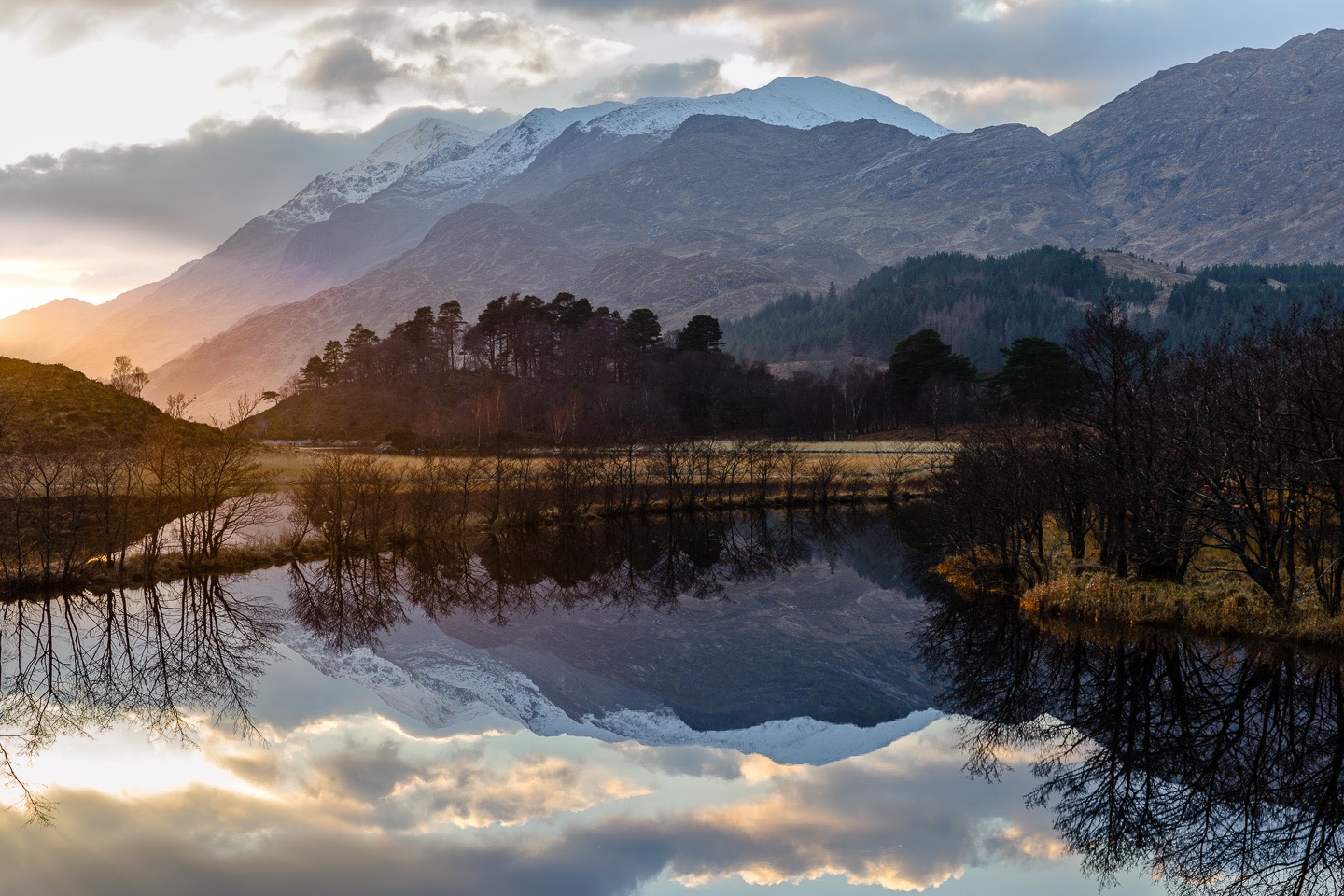 Glenfinnan : Callop River in Winter Spate